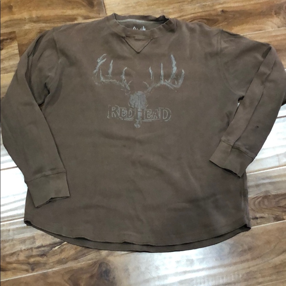 Read Head thermal long sleeve t size large